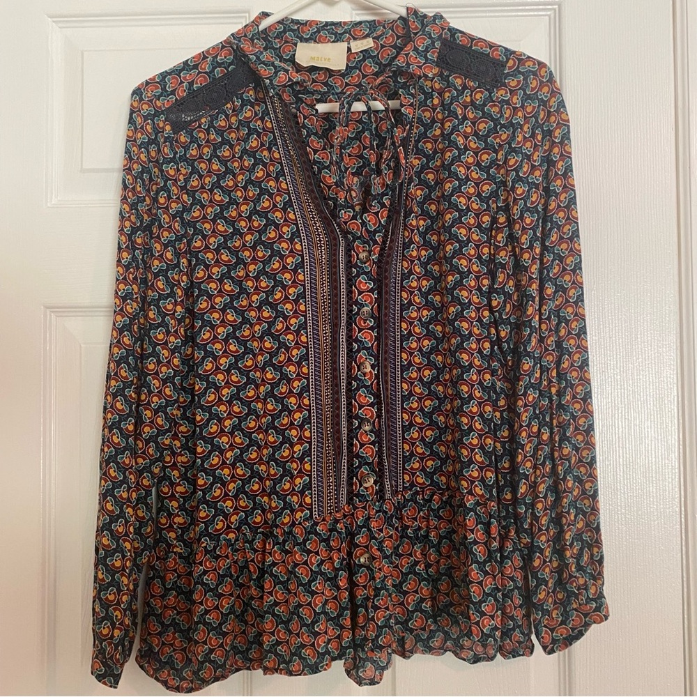 Floral Patterned Women's Top